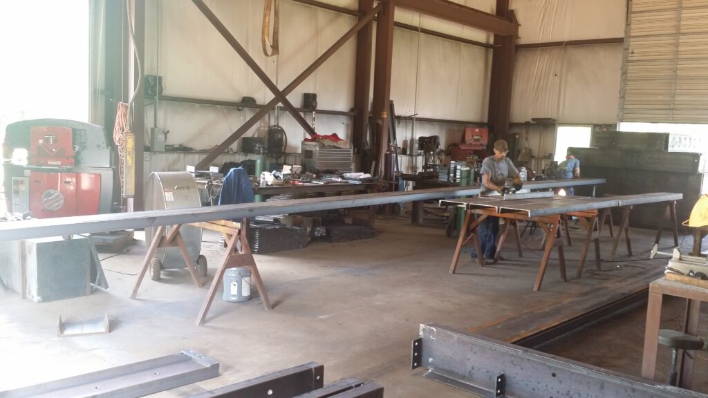 Fabrication on risers and landings for job in Florida