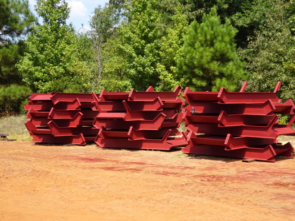 Heavy duty structural risers finished ready to be shipped